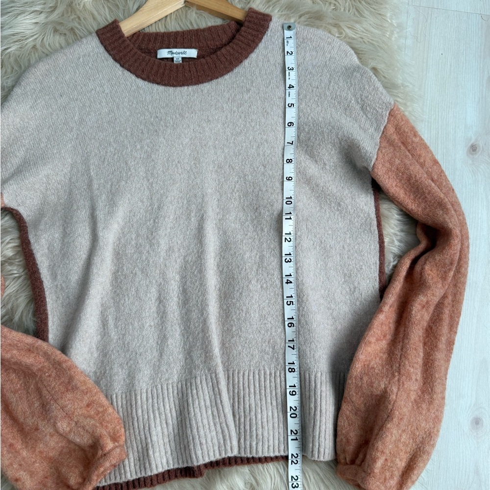 Madewell Payton Merino Wool and Alpaca Blend Colorblock Sweater - Picture 13 of 13
